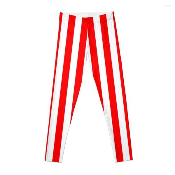 Pantalon actif rouge et blanc, Leggings à rayures verticales, pantalon de survêtement pour femmes, vêtements de Fitness Push Up