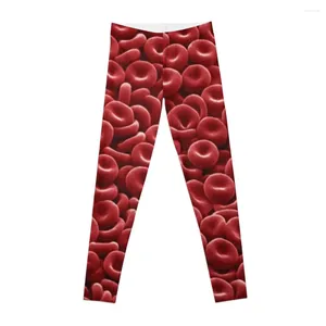 Actieve broek rode bloedcellen onder microscoop leggings yoga dames