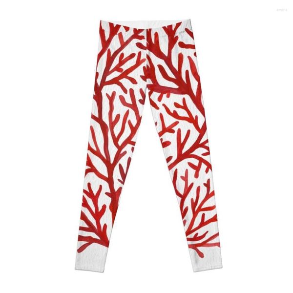 Active Pants Red Coral Leggings In Capris Pantalon de survêtement pour femme