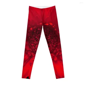 Actieve broek Rode Daisy Flower-legging Sportkleding Vrouw Gymsport Voor fitness Dames