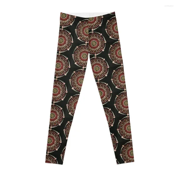 Pantalon actif feu Mandala Leggings Fitness Femme Sports Femme Push up Legging