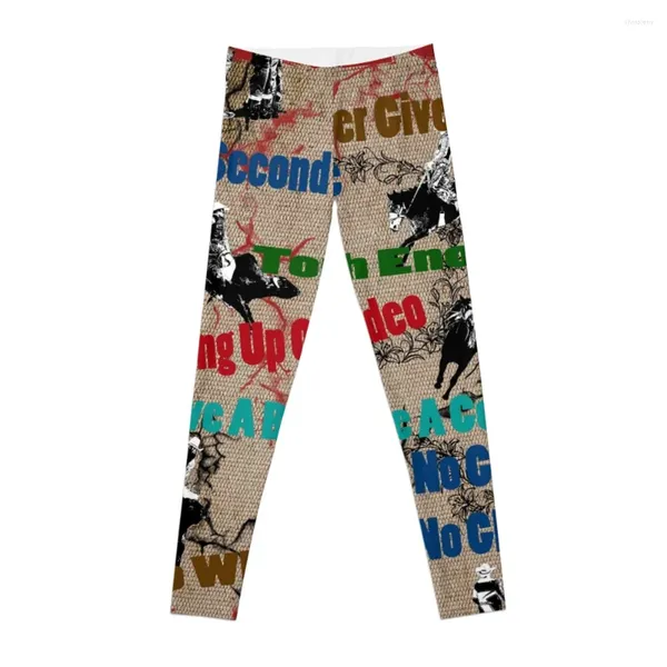 Pantalones activos RODEO ART TEE SHIRTS ROUGH STOCK RIDERS Leggings Deportes Tenis para niñas Mujeres