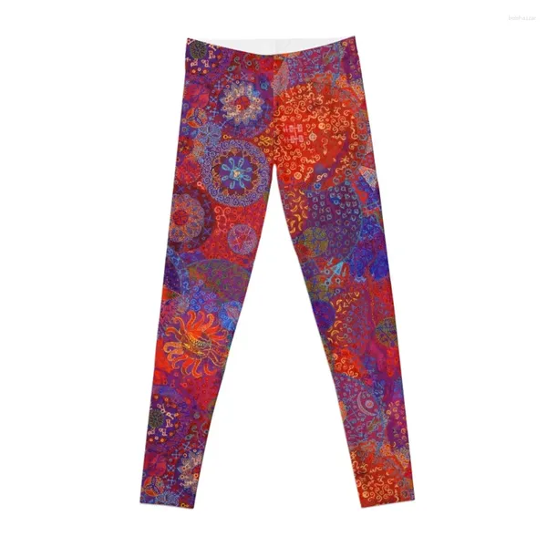 Pantalon actif Rose Witory (motif répété) Leggings Sporty Woman Gym