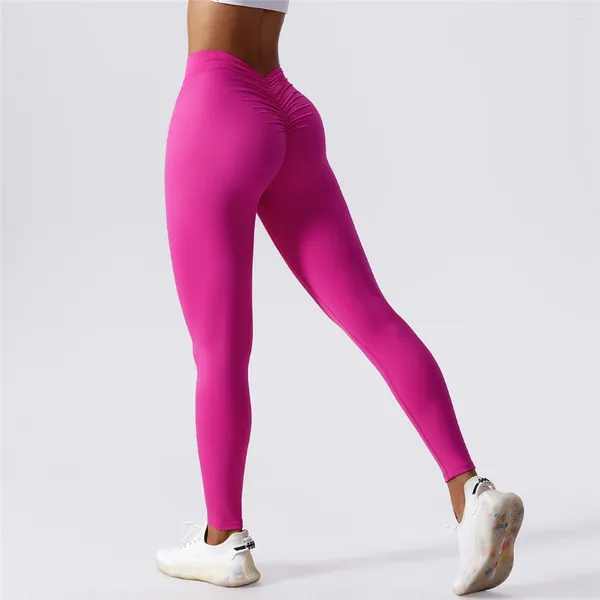 Active Pants S-XL Leggings de Yoga sans couture femmes pantalon de Fitness serré Sexy taille haute Legging Gym course Sport élastique Scrunch BuPants A111