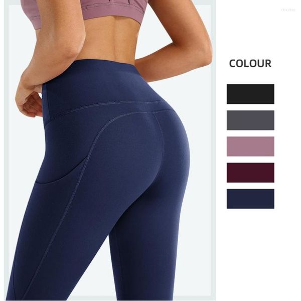 Pantalones activos Leggings de yoga sin costuras Deporte Mujer Medias Cintura alta Control de barriga Pantalones Fitness Entrenamiento Gimnasio Ropa Chica Mujer Capri