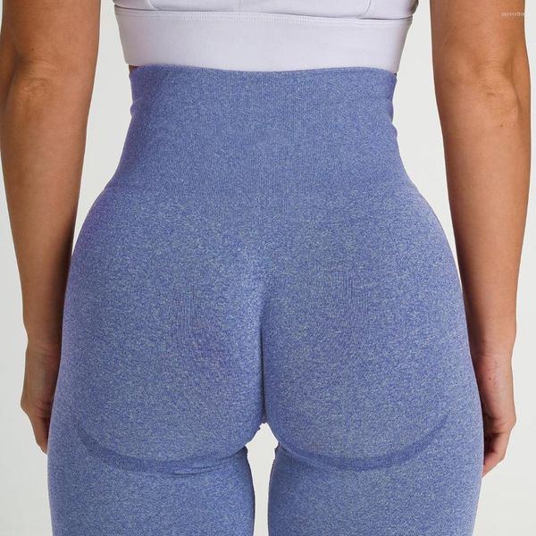 Pantalones activos mallas de Yoga sin costuras mujer gimnasio Push Up ropa deportiva de cintura alta mallas sólidas deportes para mujeres Fitness ropa de entrenamiento