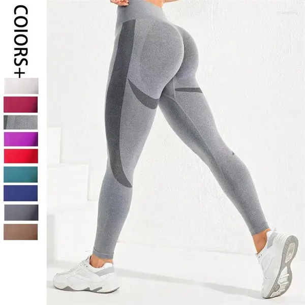 Pantalon actif Smile Yoga Fitness Leggings sans couture Femmes Femmes Gym Sport Portez des vêtements Scrunch pour 2024