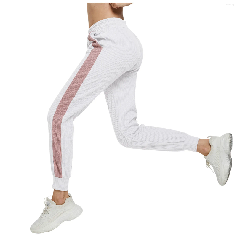 Aktywne spodnie sportowe bawełniane wygodne luźne spodnie proste kieszonkowe potrój sznurka biegowa jogging joga sportowa odzież sportowa