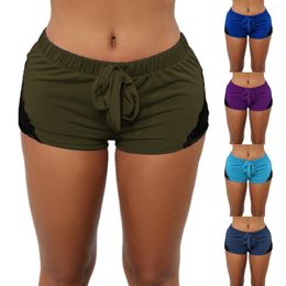 Pantalons actifs Shorts de sport Yoga Femmes Taille serrée Dentelle Leggings élastiques Court Casual Danse Athlétique Crop Tops Chemises