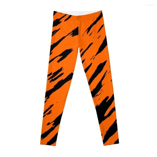 Pantalon actif imprimé tigre Bengal Orange noir motif Animal Leggings femme Legging Gym pour pantalons de survêtement