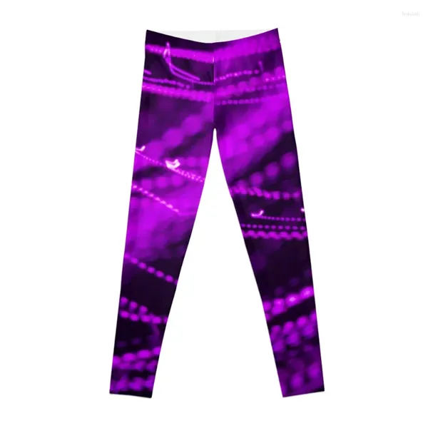 Pantalon actif Leggings en fil Violet évasé vêtements de Legging de gymnastique pour femmes pour femmes