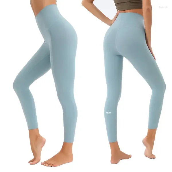 Pantalon actif avec Logo taille haute, Leggings confortables, Push Up, sport, course à pied, Yoga, extensible, levage des hanches, gymnastique pour femmes