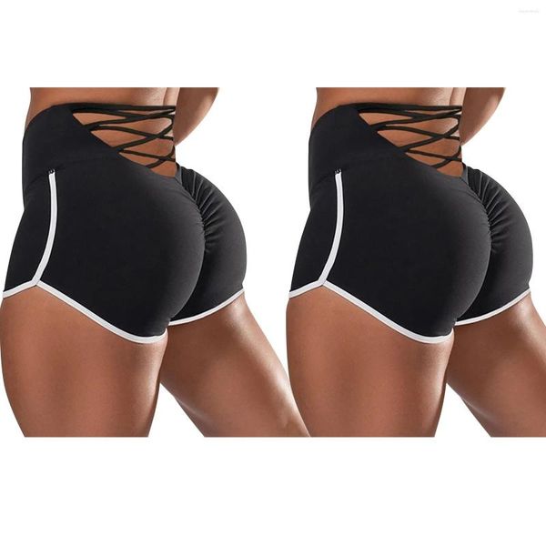 Pantalon actif Femme Robe de yoga pour femme Short Compression Bike Bell Bottom