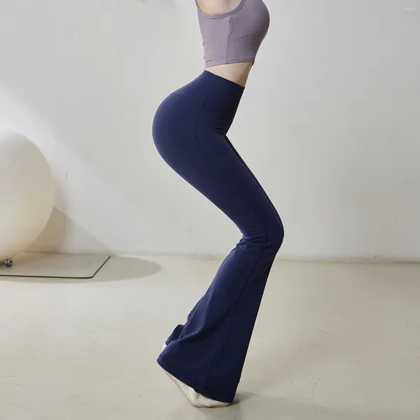 Pantalons actifs femmes Leggings pantalons de Ballet filles adultes taille haute Stretch cloche-bas danse Flare jambe large Yoga Sport