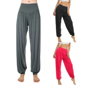 Pantalon actif Flare Yoga Femmes Spring Autumn Sport Vêtements 2024 COSTOCULAGE LOBE HAUT TAILLE LEGGINS DEPORTIVO MUJER # 54