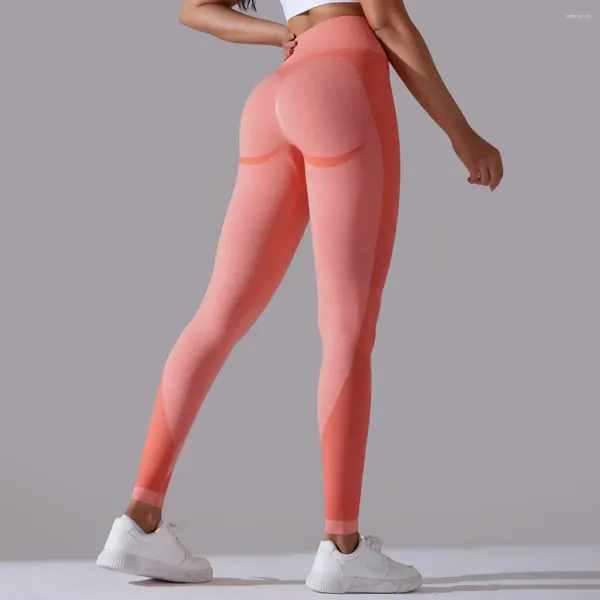 Pantalon actif Leggings de gymnastique sans couture pour femmes Scrunch BuYoga pantalon Teveo Push Up entraînement Leggins Sexy femme taille haute Fitness vêtements 2024