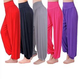 Pantalon actif de Yoga pour femmes, sarouel confortable, ample, Long, danse du ventre, style Boho, sport, large, vêtements taille haute