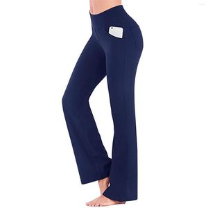 Pantalones activos Vestido de yoga para mujer Pantalón de trabajo elástico para mujer Pantalón informal de negocios Playa para mujer