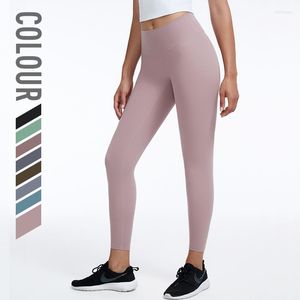 Pantalons actifs Femmes Legging sans couture Pantalon de yoga Running Fitness Leggings Doux Taille haute Sportlegging Gym Collants d'entraînement Pantalon de survêtement 25