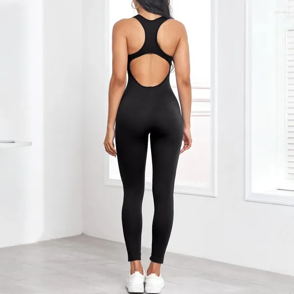 Pantalones activos para mujer, monos para Yoga sin costuras, deportes, Fitness, Espalda descubierta, levantamiento de cadera, correr, entrenamiento, baile, monos de entrenamiento para gimnasio