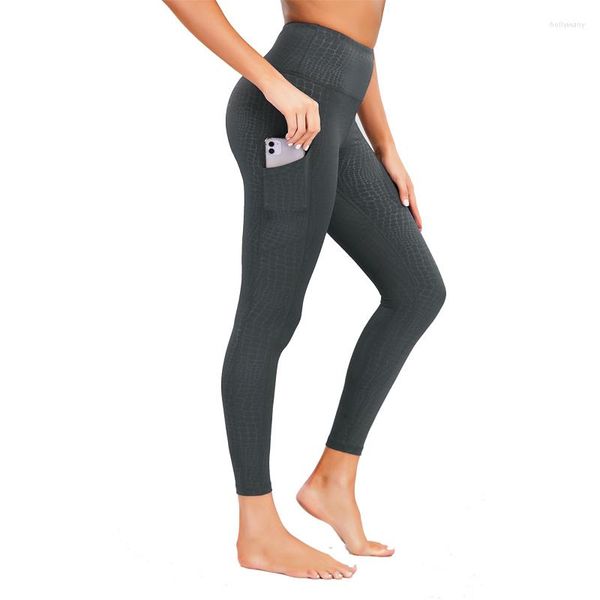 Pantalones activos XS-XXL de talla grande serpiente bolsillo de secado rápido mujer Yoga mujer gimnasio Legging Tie Dye deporte Leggin Big Girl entrenamiento medias ropa