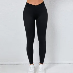 Pantalon actif Yoga Gym Leggings Femmes Lycra Legging Push Up Fitness 2024 Sport Vêtements D'entraînement Pour Sportswear Vert Rose Rouge Bleu Noir