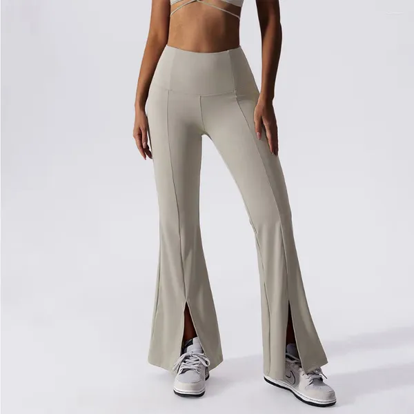 Pantalones activos Yoga cintura alta deportes Fitness baile Casual Bell-bottoms pierna ancha para mujeres gimnasio Push Ups entrenamiento Sexy transpirable