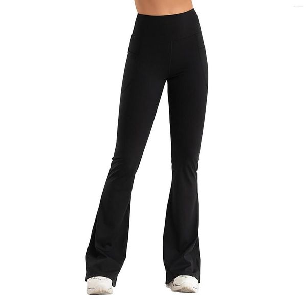 Pantalon actif Yoga hommes décontracté Compression Legging Feminina femmes cloche bas évasé Leggings pour dames maille