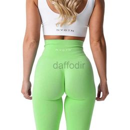 Pantalon actif Tenues de yoga Nvgtn Leggings sans couture Spandex Shorts Femme Fitness Élastique Respirant Hanche levage Loisirs Sports Lycra SpandexTights 230729 240308