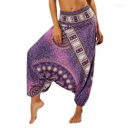 Actieve broek Yoga vrouwen Casual losse hippie Thaise harem dame broek Smock Taille Boho Festival Rayon Running Fitness