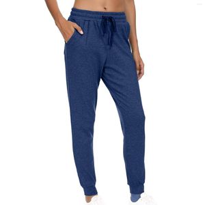 Active Pants Yoga Workout Track Mujer Bolsillos Joggers Tapered Ladies Running Pantalones Con Pantalones De Mujer