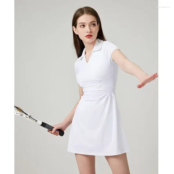 Active Sets 2024 vestido de tenis Lu Plush Ball Sports plisado Golf conjunto de dos piezas para mujer