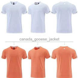 Conjuntos activos Hombres Traje de yoga Gimnasio Camiseta Ejercicio Ropa deportiva Ropa deportiva Entrenamiento Baloncesto Correr Camisas de seda de hielo Tops al aire libre Manga corta Elástico Transpirable L2