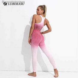 Ensembles actifs Ensemble de Yoga sans couture Tie DYE costume de Fitness tenue de sport de Bar vêtements de sport pour femmes vêtements d'entraînement pour femme vêtements de sport vêtements de sport L231007