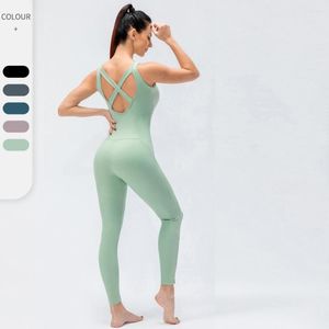 Active Sets Sport Aeria Yoga Outfits Set kleding Fitness Jumpsuit Sportswear voor vrouwen Gym Running Training Athletic Suit Wear Female 83