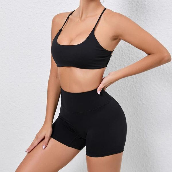 Ensembles actifs tenues sportives pour femme lycra sport gym de soutien-gorge shorts sets féminins sportswear 2024 entraîneurs de yoga pour femmes