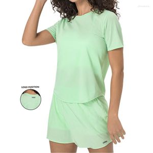 Actieve sets Lente/Zomer Dames Polyestervezel Yogaset Ruimvallend Fitness Vochtafvoerend Sporttop en Tennisrok Voor Dames