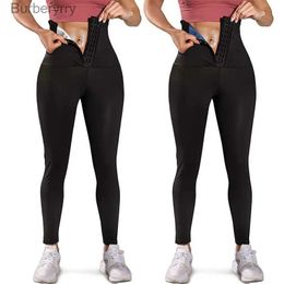 Actieve sets Dames Saunaleggings Zweetbroeken Hoge taille Afslanken Hot Thermocompressie Workout Fitness Panty's Body Shaper Taille Trainer USL230927