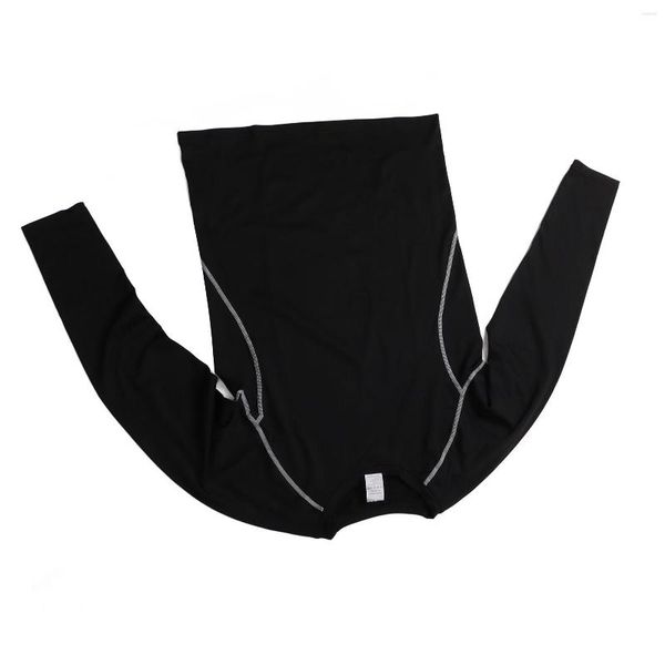 Camisas activas para hombre, conjunto de entrenamiento, camisa de manga larga transpirable de alta elasticidad, conjunto para reducir la fatiga muscular, pantalones ajustados para correr