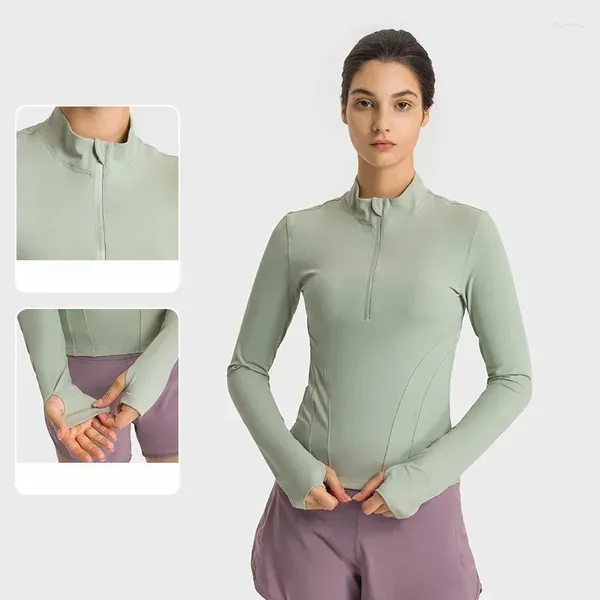 Chemises actives Ajustement serré Haut de sport Femme Chemise de sport Femmes Vêtements de yoga Vêtements d'entraînement pour femmes Vêtements de sport Blouses Vêtements