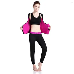 Chemises actives Femmes Body Shaper Top Shirt Control Contrôle minceur de gilet à manches longues Gise de poids Sport Fitness Yoga Vêtements