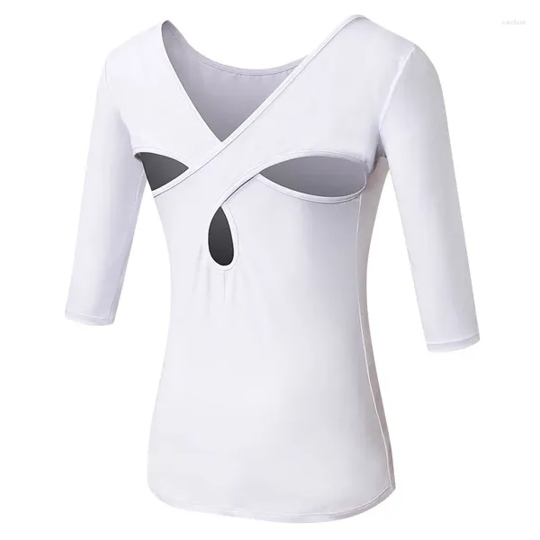 Camisas activas Camiseta de manga corta para mujer Entrenamiento para correr Tops comprimidos Blusa sexy Jerseys de yoga para mujer Ropa de gimnasio Chándales de Pilates