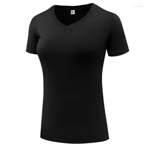 Chemises actives Femmes Yoga Humidité Absorption Blans Trahir Tshirt Tops de fitness Vêtements de compression Jerseys à manches courtes