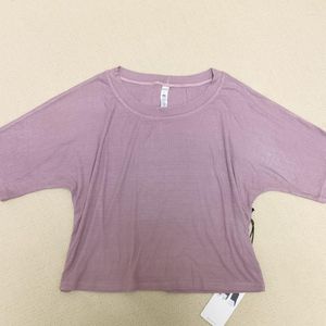 Actieve shirts Yoga Casual Sports Korte mouw T-shirt Ronde Hals Loose Batwing Blouse Bottoming Shirt Top For Women Sport
