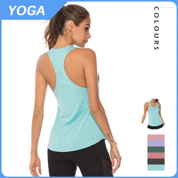 Chemises actives gilet de Yoga Type de Drainage hygroscopique sous-vêtements de sport vêtements amples pour femmes Europe et états-unis en forme de I