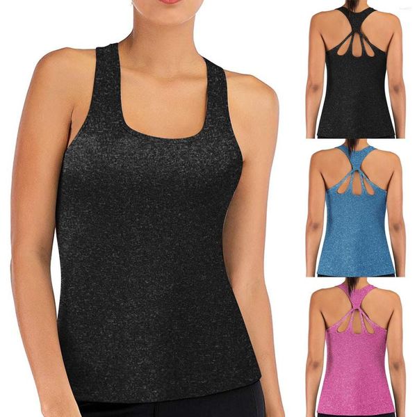Active Shirts Yoga Vest Sport Singlet Femmes Athletic Fitness Débardeurs Gym Running Training 2023