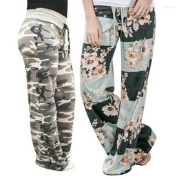 Shorts actifs 2 pièces pantalons de jogging pour femmes pantalons de Yoga de sport pantalons à jambes larges pantalons de survêtement taille haute XXXL kaki Camouflage vert