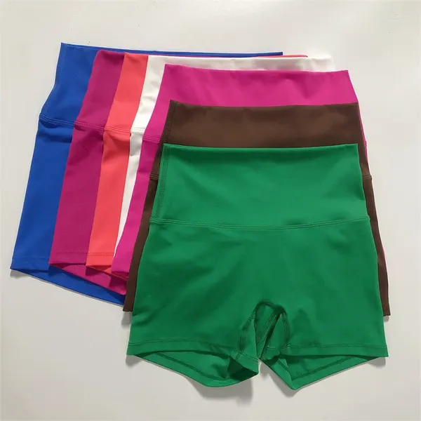 Pantalones cortos activos 2024 sin costuras ciclistas de gimnasio para mujeres anti-sudeste de alta cintura deportiva fitness para correr entrenamiento de entrenamiento