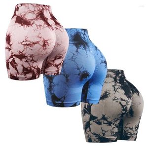 Shorts actifs chrleisure des 3 pièces de yoga à tir-dye sexy