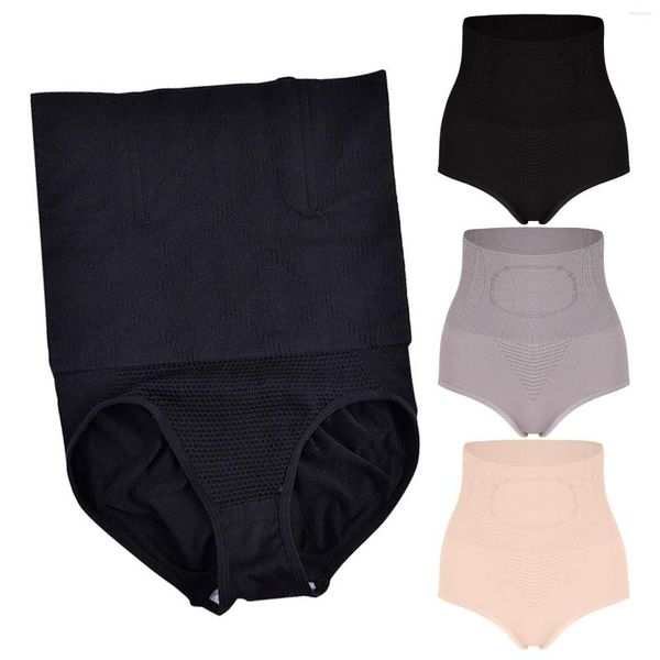 Pantalones cortos activos Pantalones ajustados abdominales de cintura alta Corsé delgado y ropa interior con levantamiento de cadera Sujetadores apenas visibles para mujeres 4742 Bragas Paquete de tangas